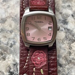 Genuine Leather Fossil Watch